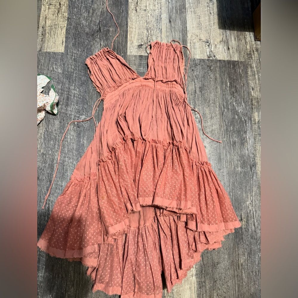 Free people peachy/pinkish dress #17 - Picture 2 of 10
